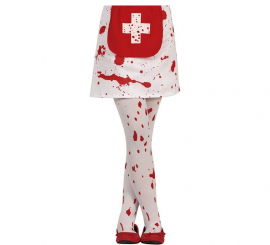 White pantyhose with children's blood