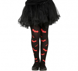 Children's Red Bat Tights