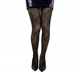 Floral Fishnet Tights