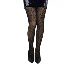 Collants résille léopard