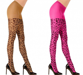 Leopard Print Tights in various colors of 70 deniers for women