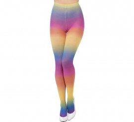 Opaque rainbow tights