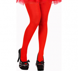 Opaque red tights