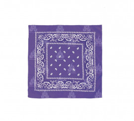 Purple Paisley scarf 54x54 cm