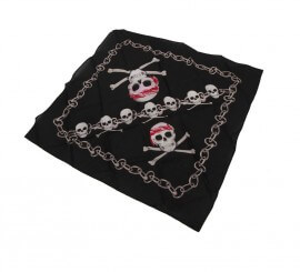 Pirate Scarf with Skulls