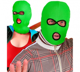 Pasamontañas verde Fluorescentes