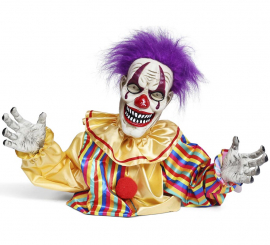 Palhaço Animado com Luz, Som e Movimento 45x40x55