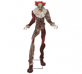 Demonic Clown with sound and movement 215 cm