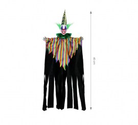 Clown scuro multicolore da 75 cm