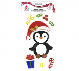 Christmas Penguin Gel Sticker 15X25 cm