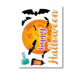 Pegatina de Happy Halloween de vinilo de 20x30 cm