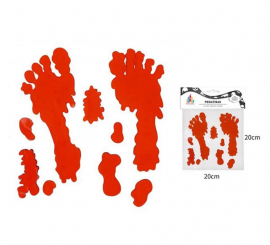 Blood Footprints Gel Sticker