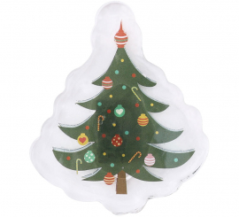Pegatina Gel Led Árbol Navidad de 10x15 cm