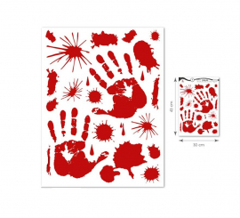 Blood Hands Sticker 1 piece