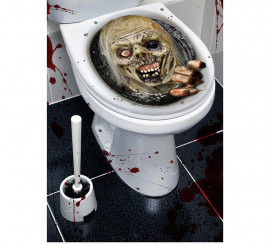 Zombie-Aufkleber für Toilettendeckel 30x40 cm