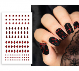 Red Nail Stickers