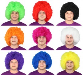 Large afro wig various colors