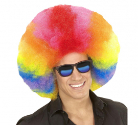 High Quality Multi Colored Oversized Afro Wig