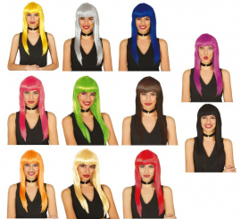 120 g Long Straight Wig in various colors