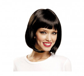 Black Cabaret wig with bangs