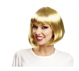 Blonde Cabaret wig with bangs