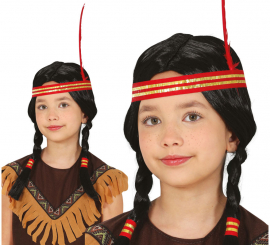 Indian Ponytail Wig in Children's Box