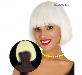 White Glow in the Dark Wig