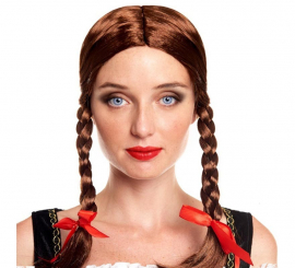 Brown Two Braids Wig