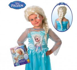 Parrucca Elsa di Frozen: il regno del ghiaccio per bambina