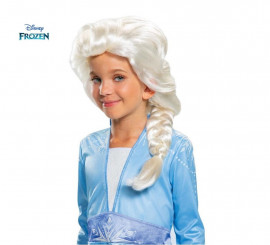 Peluca de Elsa Frozen 2 Disney infantil