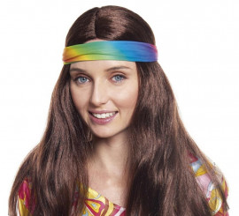 Long Brown Hippie Wig