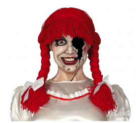 Red Possessed Doll Wig