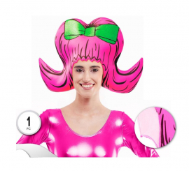 Cartoon Big Pink Doll Wig