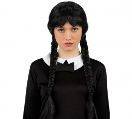 Black Sinister Girl wig braided