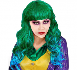 Green Laughing Clown Wig