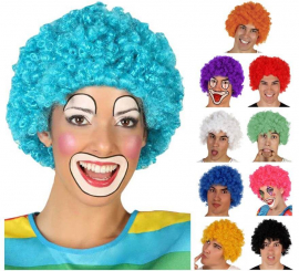 Curly Clown Wig in Various Colors