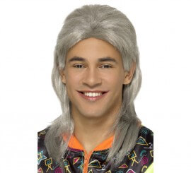 Perruque grise des années 80