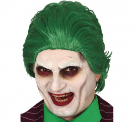 Green Smiling Clown Wig