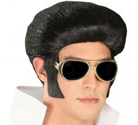 King of Rock wig with toupee and sideburns