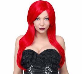 Elegant red wig