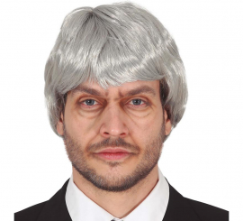 Old man's gray wig