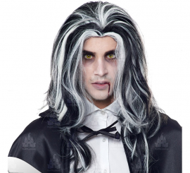 Long Vampire Wig with highlights