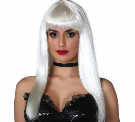 Long and Straight White Wig