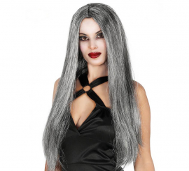 Long Straight Gray Wig