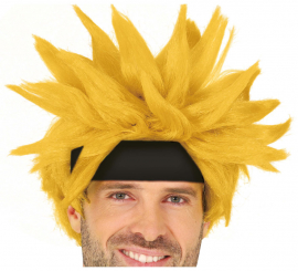 Yellow Manga Wig in Adult Box