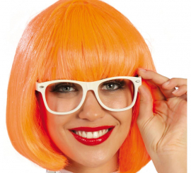 Charleston orange medium length wig