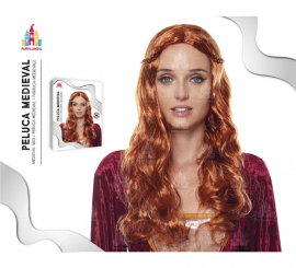 Peluca Medieval Pelirroja