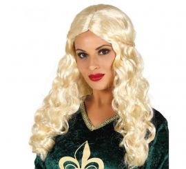 Blonde Medieval Wig with Braids