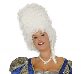 Peluca larga dama blanca mujer: Accesorios,y disfraces originales