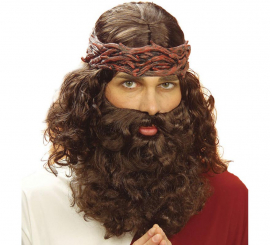 Peluca Profeta o Jesús El Mesías con Barba